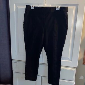 Anne Klein Black Pants with Gold Logo